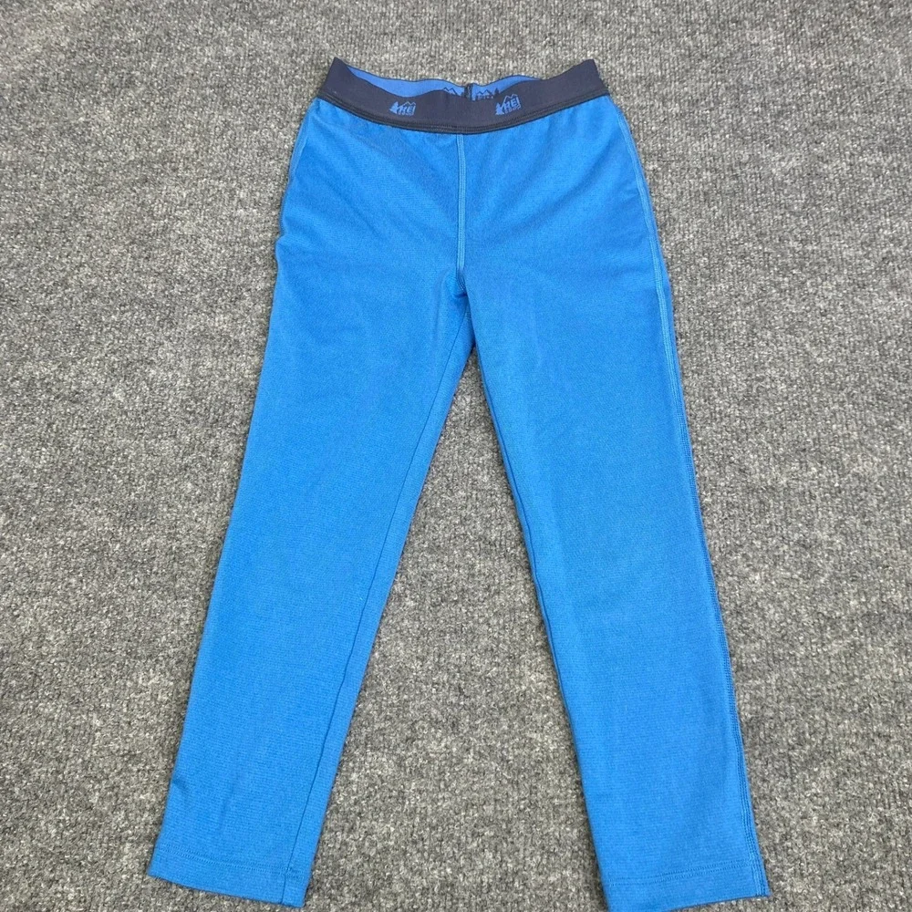 REI Co-op Kids XXSmall 4-5 Blue Base Layer Bottoms Leggings Performance Tights